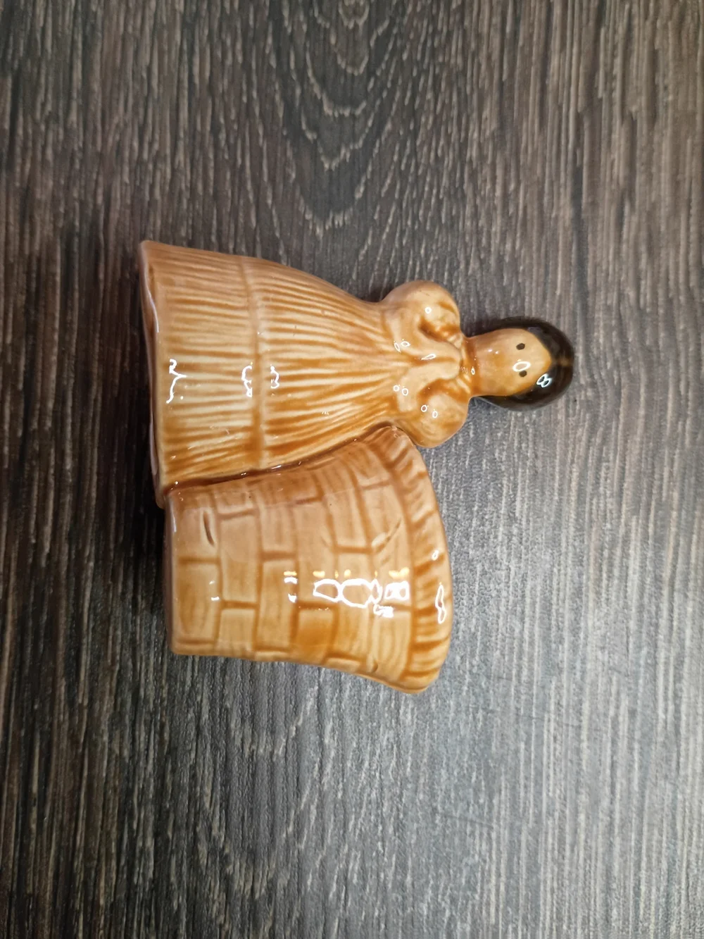 Decorative Ceramic Angel Planter - Brown